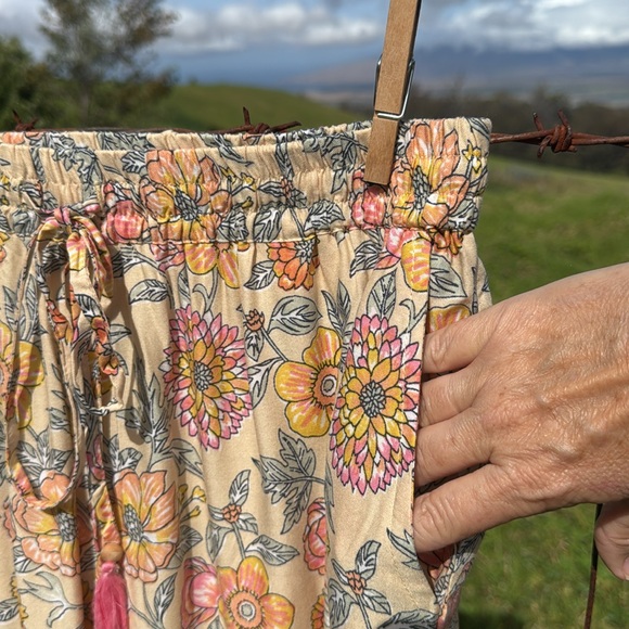 NWT World Market boHo Floral Pajama Pants Large - Picture 2 of 7